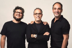 JC Feyer, Alex Mehedff e Gualter Pupo, sócios da Hungryman 
