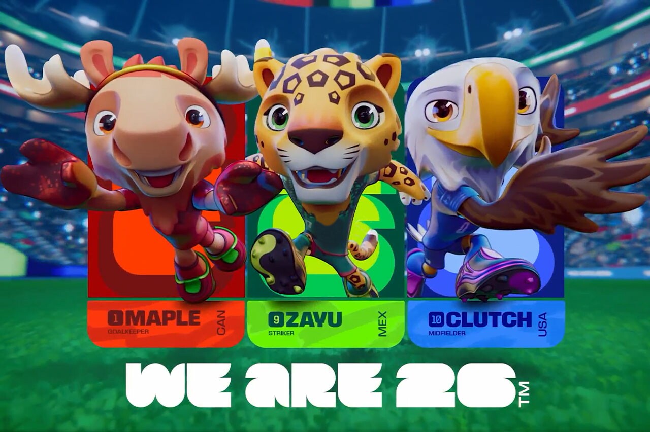 Mascotes serão os representantes dos países sede da Copa do Mundo Fifa em 2026 (Crédito: Divulgação)