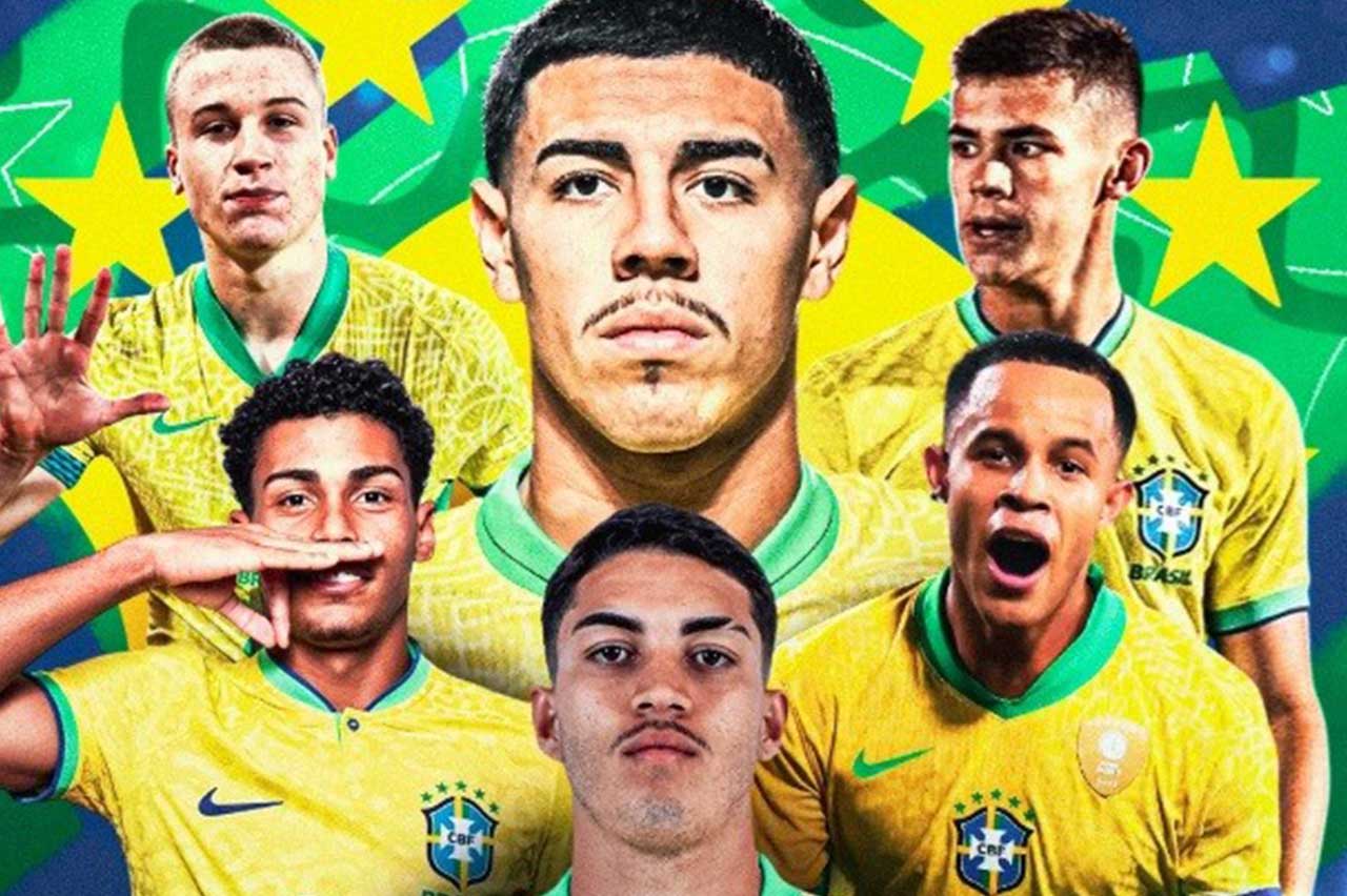 Jogos da seleção sub-20 serão exibidos na CazéTV (Crédito: Divulgação)