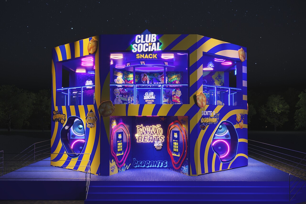 Estandes de Club Social na edição de 2025 de The Town (Crédito: Divulgação)