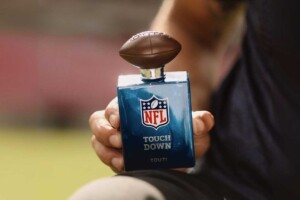 Linha de perfumes traz a idade visual da NFL e faz parte do plano de expansão da liga no Brasil (Crédito: Divulgação)
