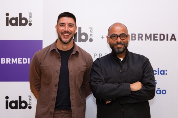 Thiago Bispo, VP de negócios da BR Media, e Michel Alcoforado 