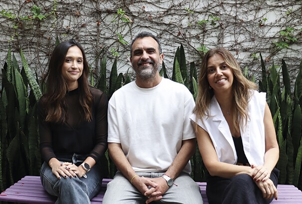 Vanessa Bastos (Sócia e líder comercial), Bruno Pires (Sócio e CEO), Waleska Pimenta Bueno (Sócia e CMO)