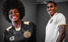 Campanha conta com jogadores e jogadoras do Bahia para celebrar o Novembro Negro (Crédito: Divulgação)