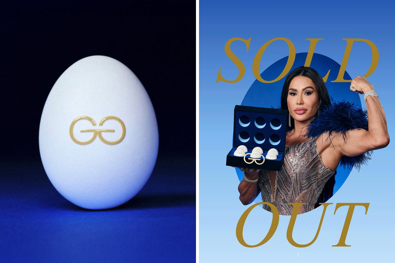 Os ovos de Gracyanne Barbosa criados com o Canva