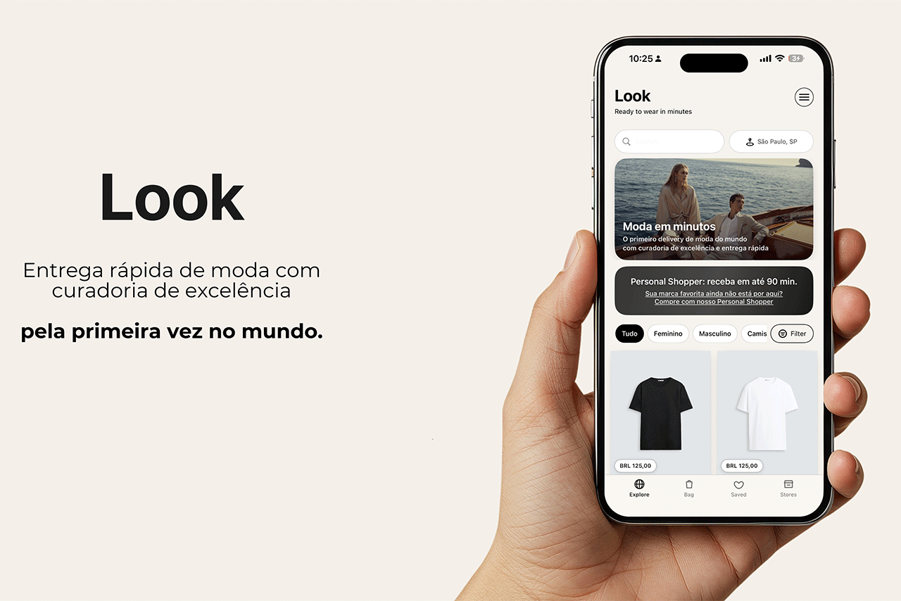 App Look oferece entrega rápida de itens premium de moda