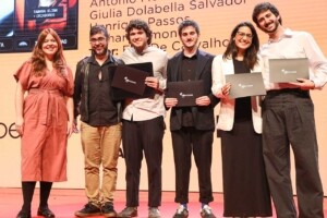 Antonio Mendes Gandour, Giulia Dolabella Salvador, Henrique Passos e Richard Timoner da ESPM de São Paulo (Crédito: Eduardo Lopes / Máquina da Foto)