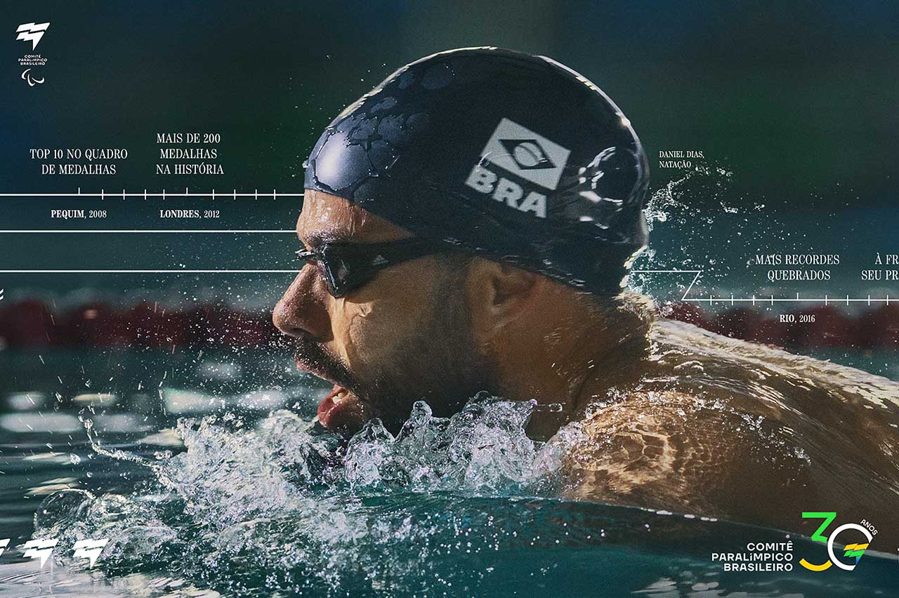 Daniel Dias na campanha de 30 anos do CPB