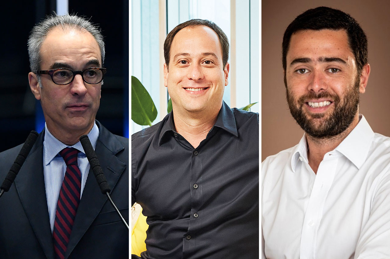 Na holding., João Roberto Marinho, Paulo Marinho e Roberto Marinho Neto comandarão posições estrtégicas do Grupo Glogo (Crédito: Marcos Oliveira/Agência Senado/Arthur Nobre/Reprodução LinkedIn)