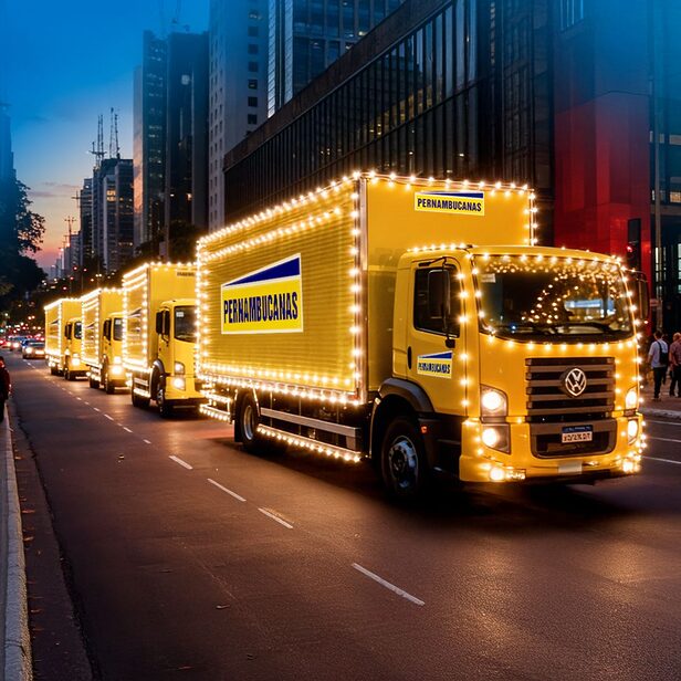 Pernambucanas personaliza caminhões para o Natal (Crédito: Divulgação)