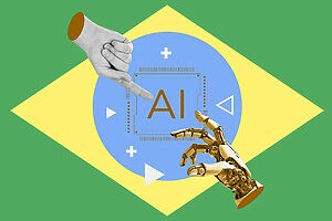 Brasil se destaca entre as economias emergentes com maior adoção de IA generativa, ao lado de Índia, México e África do Sul (Crédito: N Universe/Shutterstock)