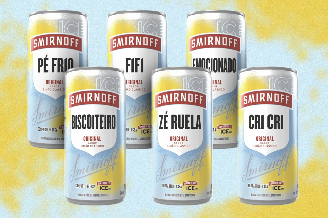 Smirnoff Ice apresenta as latas ICE Breaker em seis versões com adjetivos populares entre amigos (Crédito: Divulgação)