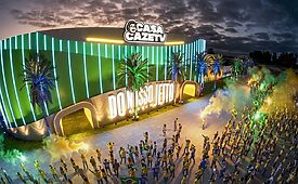 Casa CazéTV visa ser um ponto de encontro entre os fãs do canal durante a Copa do Mundo Fifa (Crédito: Divulgação)