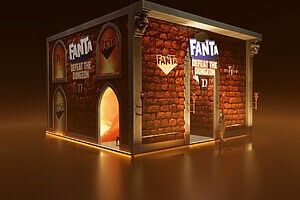 Fanta cria espaço em colaboração com o jogo Diablo IV (Crédito: Divulgação)