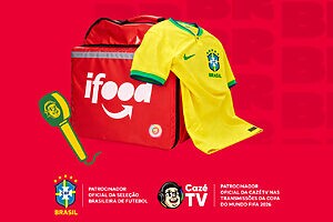 iFood firma acordo de dois anos com a CBF para patrocinar as seleções masculinas, femininas e de base (Crédito: Divulgação)