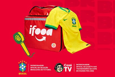 iFood é o novo patrocinador da seleção brasileira