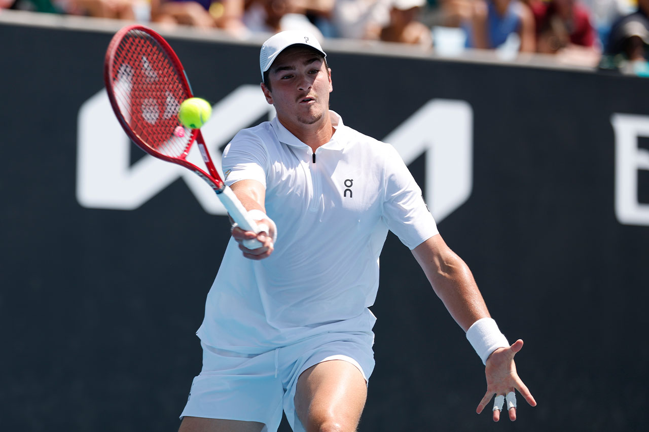 João Fonseca será um dos destaques da cobertura da CazéTV (Crédito: Darrian Traynor/Getty Images)