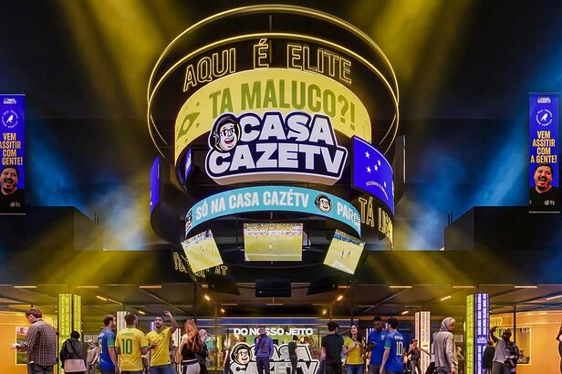 Casa CazéTV deve receber cerca de 5 mil torcedores por dia durante a Copa do Mundo (Crédito: Divulgação)