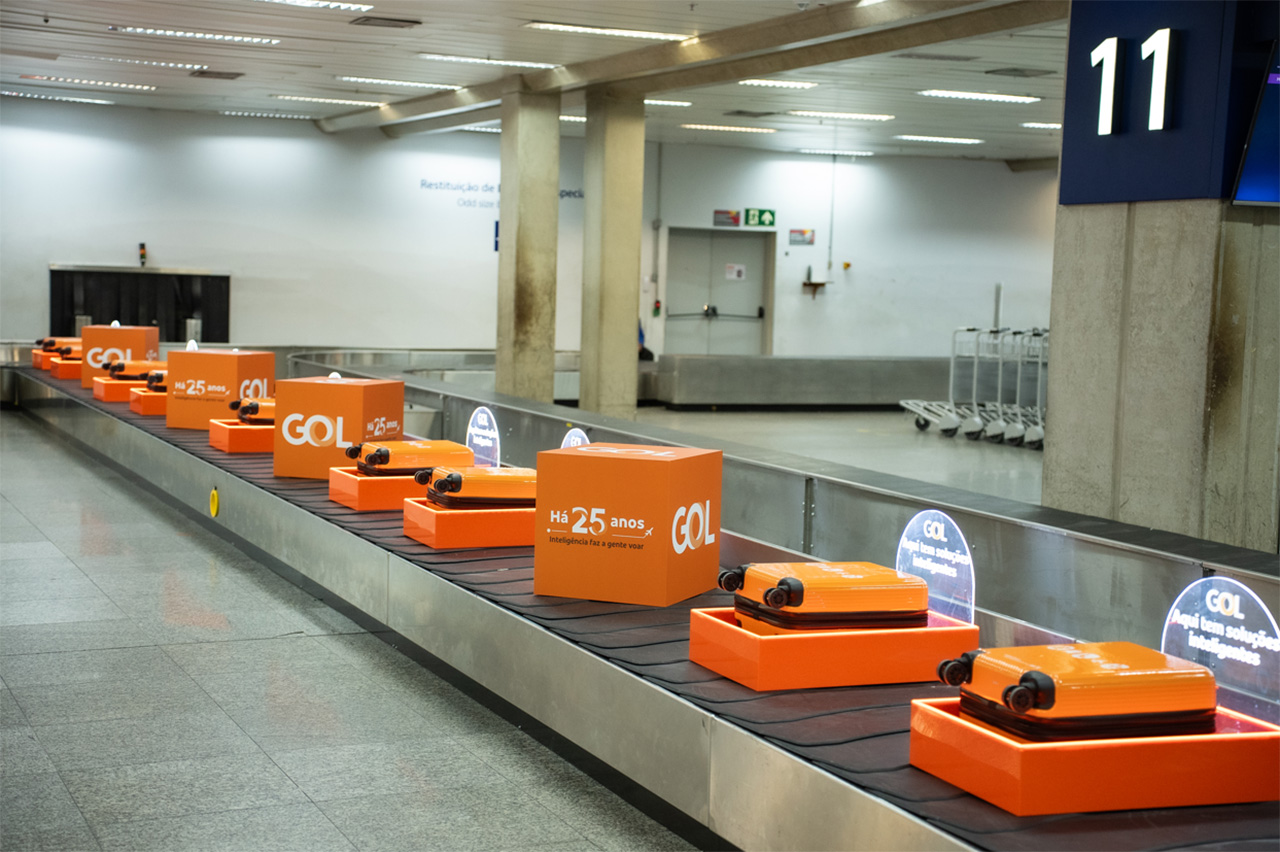 Gol ocupa Aeroporto Galeão para celebrar 25 anos