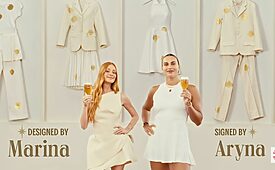 Marina Ruy Barbosa e Aryna Sabalenka para Stella Pure Gold