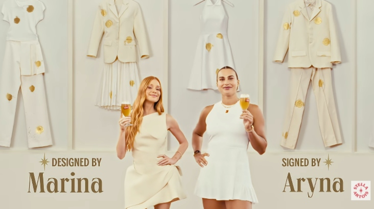 Stella Artois une moda e tênis com Marina Ruy Barbosa e Aryna Sabalenka