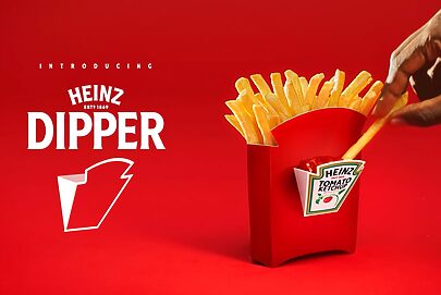 Heinz muda embalagem de batatas fritas para incluir ketchup