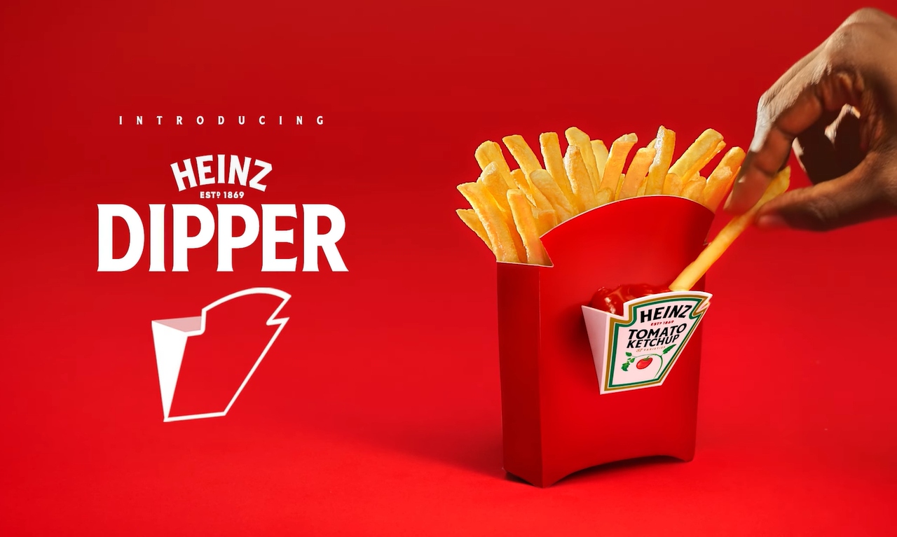 Heinz muda embalagem de batatas fritas para incluir ketchup