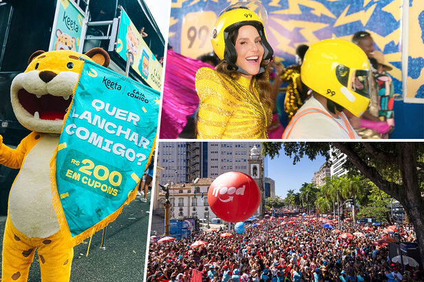 Ações de Keeta, 99Food e iFood no Carnaval (Créditos: Vini Stacci/Reprodução)