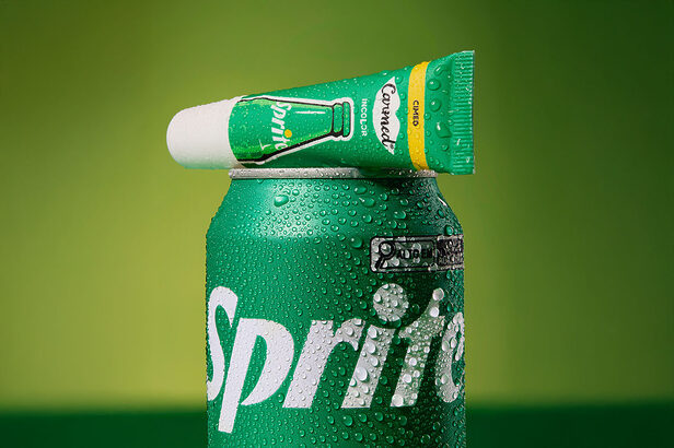 Hidrante labial Carmed + Sprite será distribuído em farmácias e redes de varejo (crédito: divulgação)