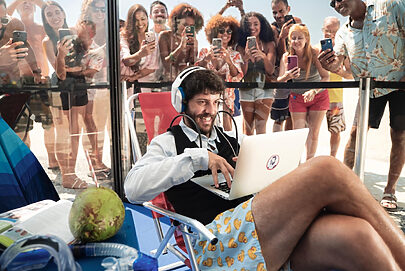 Wizard leva Diogo Defante para aula ao vivo em Copacabana