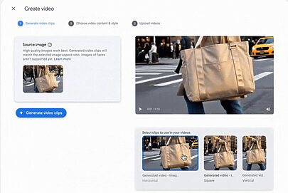 Google leva ferramenta de vídeos de IA a anunciantes