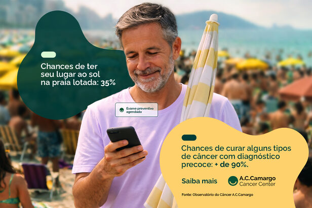 Campanha do A.C.Camargo utiliza comparações do cotidiano para reforçar a importância do diagnóstico precoce (Créditos: Divulgação)
