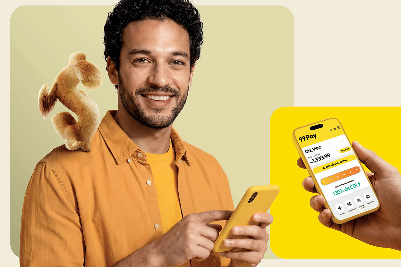 99Pay destaca rentabilidade de conta digital em campanha