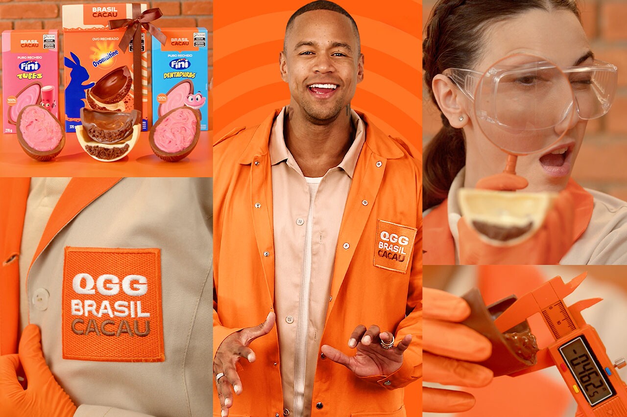 Brasil Cacau recria laboratório na Páscoa com Léo Santana