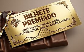 Cacau Show distribui bilhetes premiados em barra de chocolate Dreams