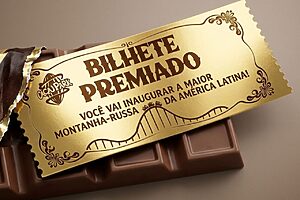 Cacau Show distribui bilhetes premiados em barra de chocolate Dreams