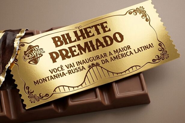 Cacau Show distribui bilhetes premiados em barra de chocolate Dreams