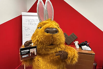 Hershey’s troca coelho por capivara na Páscoa 2026
