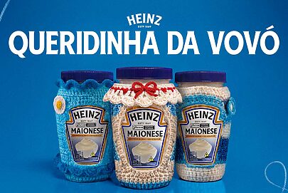 Heinz distribui roupinhas de crochê para maioneses
