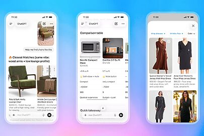 ChatGPT adiciona ferramentas para comparação de produtos