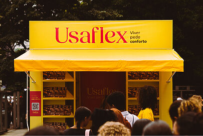 Usaflex cria banca na Avenida Paulista