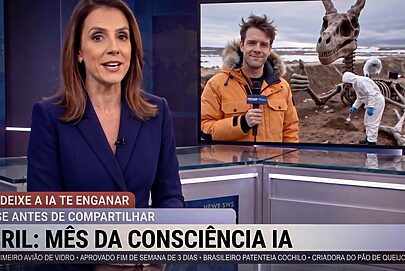 No Dia da Mentira, fóssil de dragão faz apelo contra a desinformação