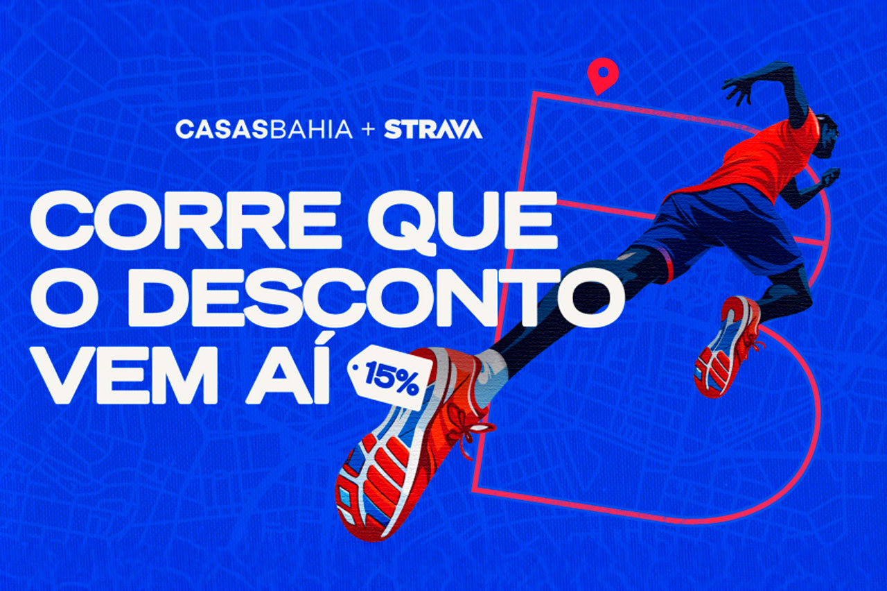 Casas Bahia e Strava transformam percursos em descontos