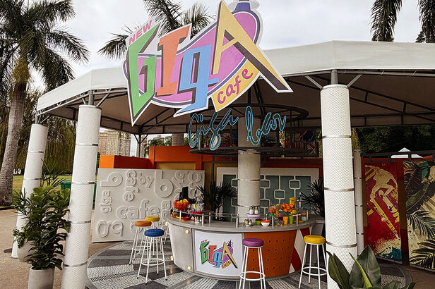 Mercado Pago recria GigaByte Café em ativação no Parque Villa-Lobos (Créditos: Divulgação)