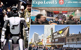 Montagem NRF, MWC e SXSW
