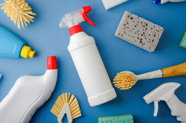 Produtos de limpeza (crédito: Reddish/Shutterstock)