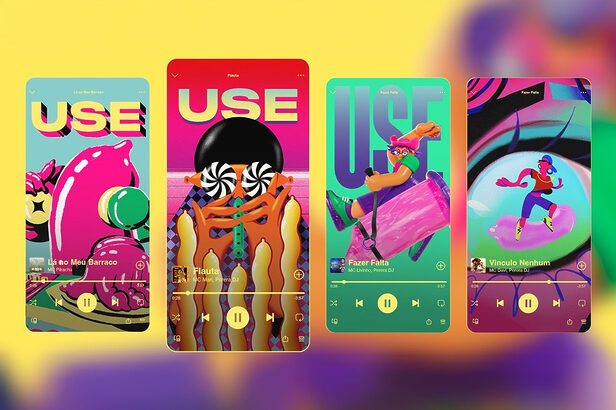 Campanha insere mensagens de prevenção ao HIV em visualizers de funks no Spotify (Créditos: Divulgação)