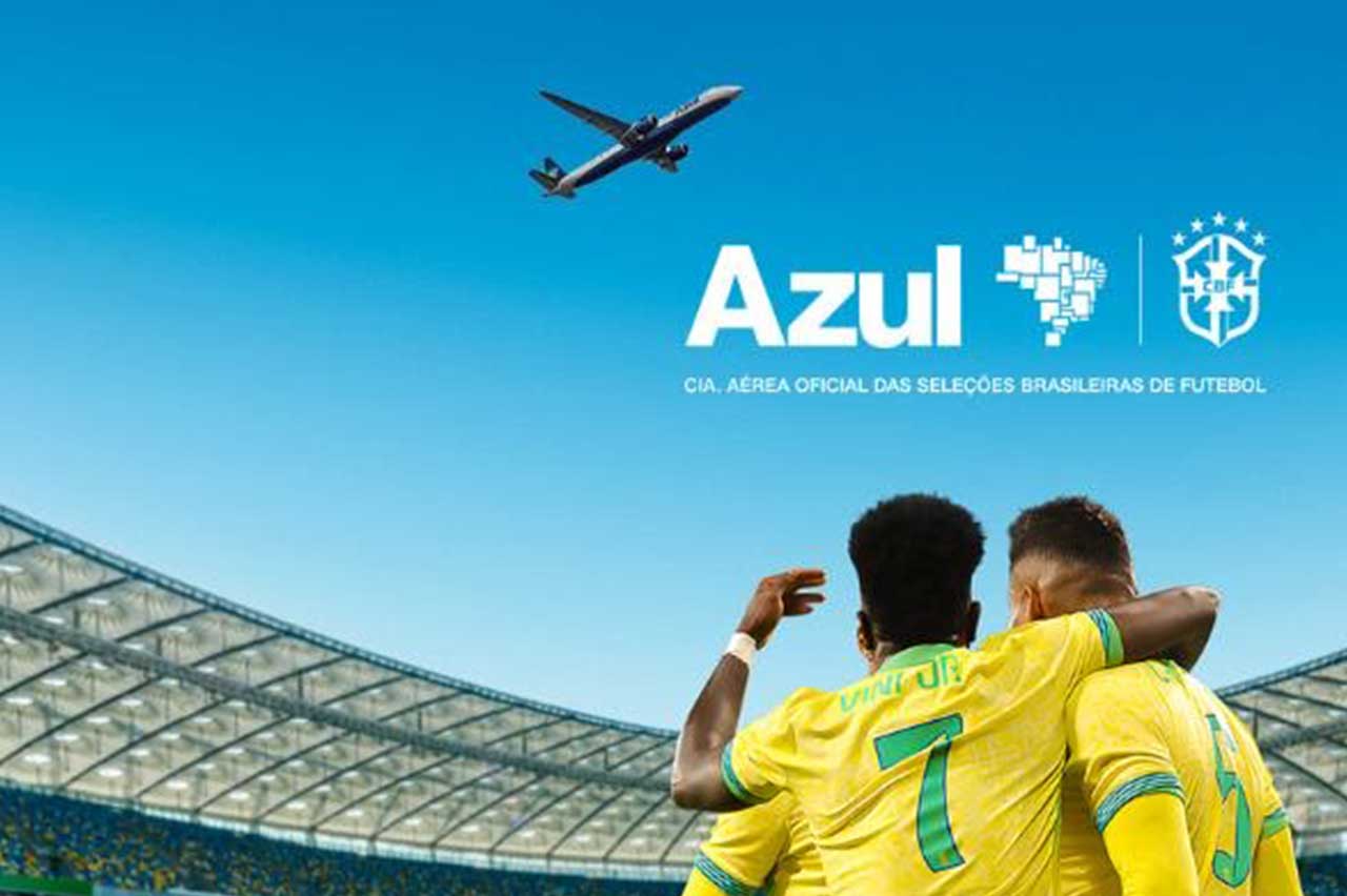 Azul se torna patrocinadora da CBF