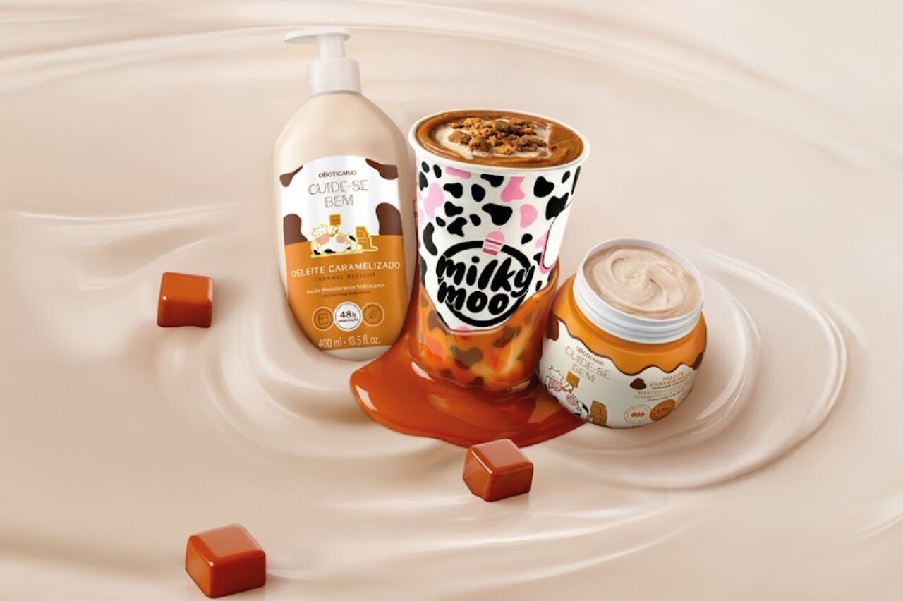 O Boticário e Milky Moo lançam collab com milkshake