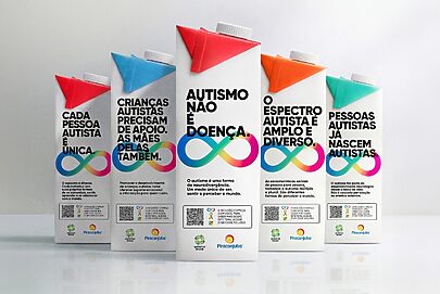 Piracanjuba dismistifica autismo na embalagem dos produtos